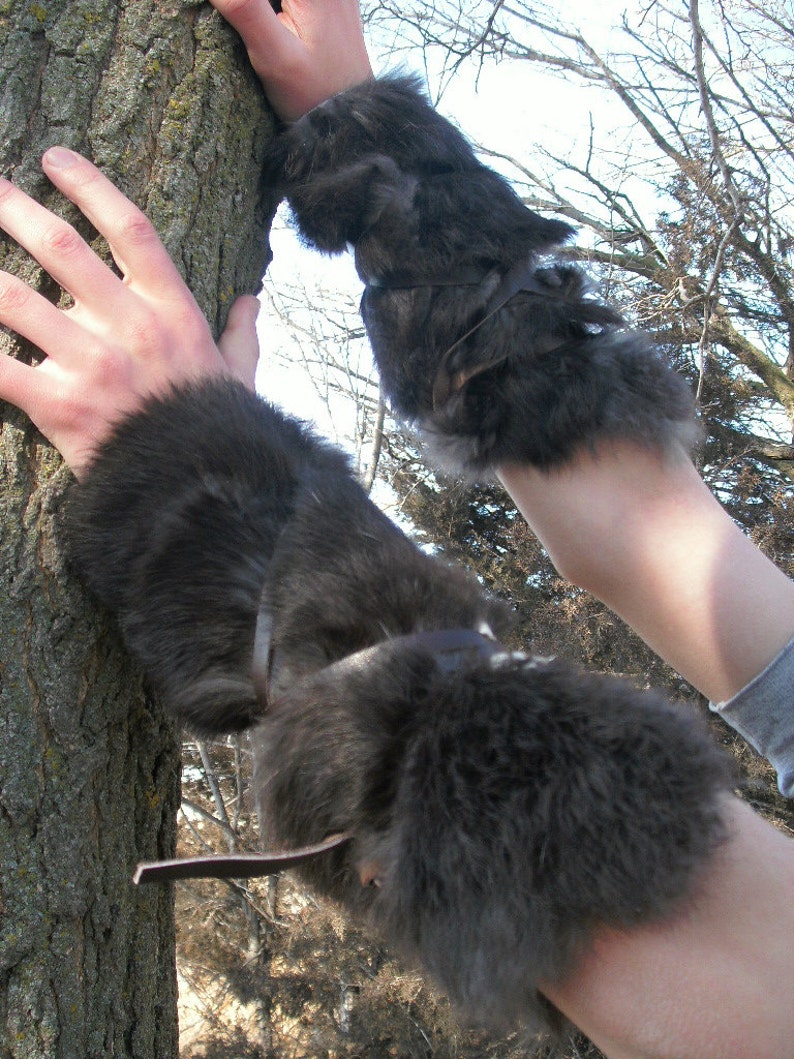 Rabbit Fur Arm Guards Arm BracersArchers Brace | Etsy