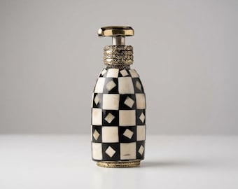 Handmade Brass & Resin Soap Dispenser – Moroccan Boho Bathroom Decor