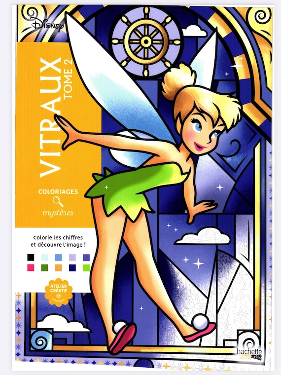 100 Pages of Disney mystery color by number book - Vitraux Tome 2