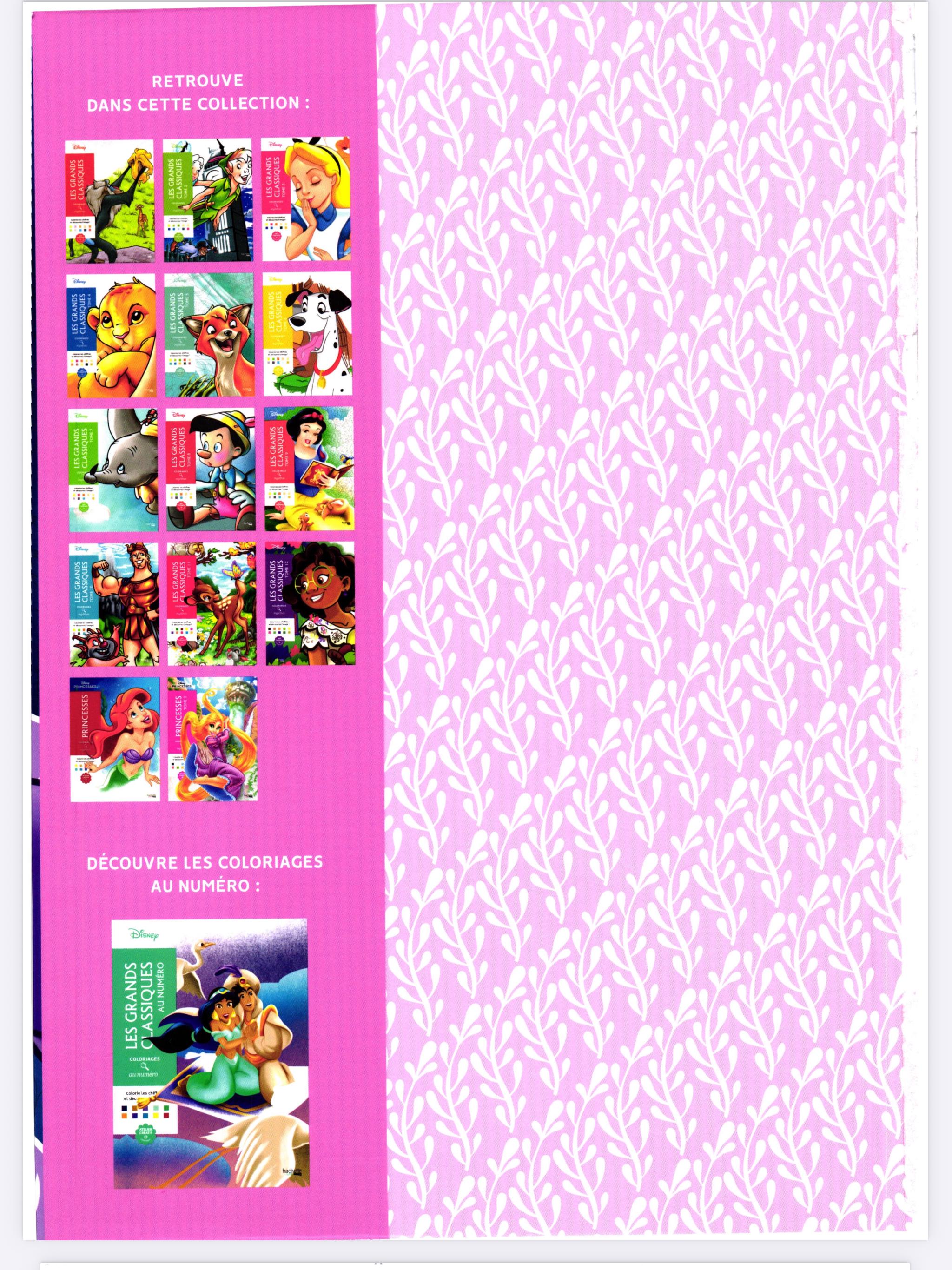 100 Pages of Disney Mystery Color by Number Book - Special Debutants ...
