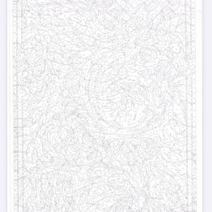 May include: A paint-by-numbers canvas with a detailed, abstract design. The image is divided into numbered sections, with a color key at the bottom. The design features intricate patterns and shapes, ready for painting.