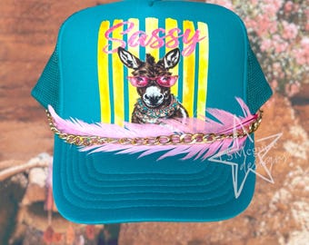 Sassy Fashion Donkey Trucker Hat