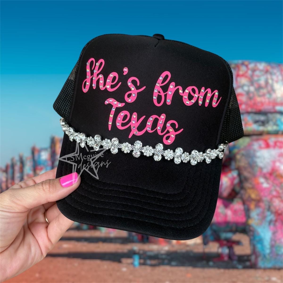 Texas Bling Trucker Hat - Etsy display picture 3