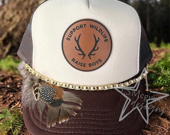 Support Widlife Raise Boys Women’s Trucker Hat