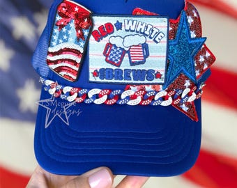 Red White & Brews American Trucker Hat
