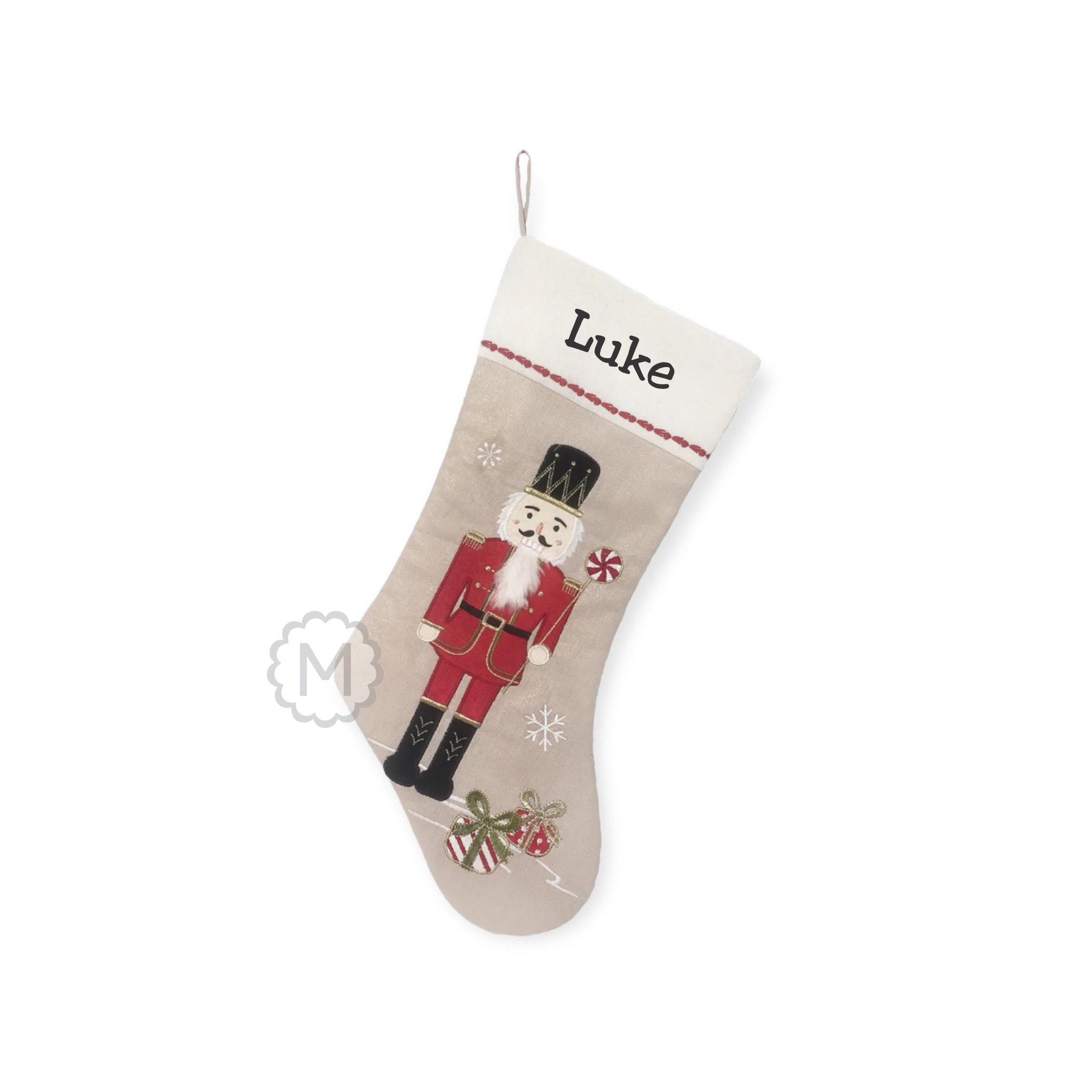 SALE Personalized Red Nutcracker Christmas Stocking by Mon - Etsy