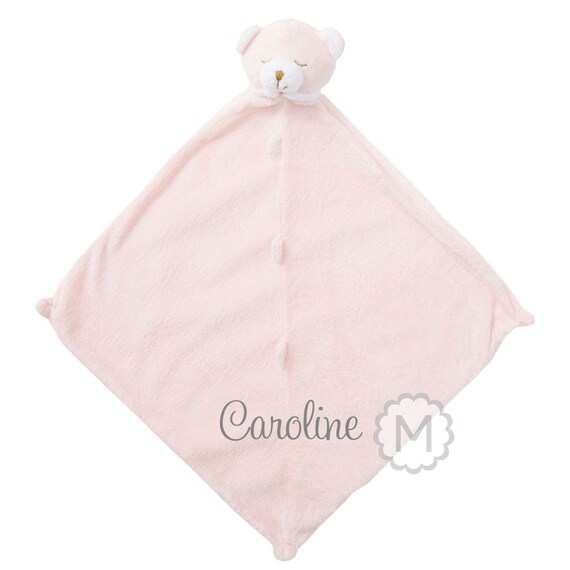 Personalized Pink Bear Lovie Blankie by Angel Dear for Baby Etsy Canada