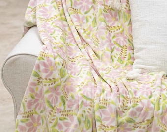 Personalized Sweet Pea Throw Blanket by The Royal Standard