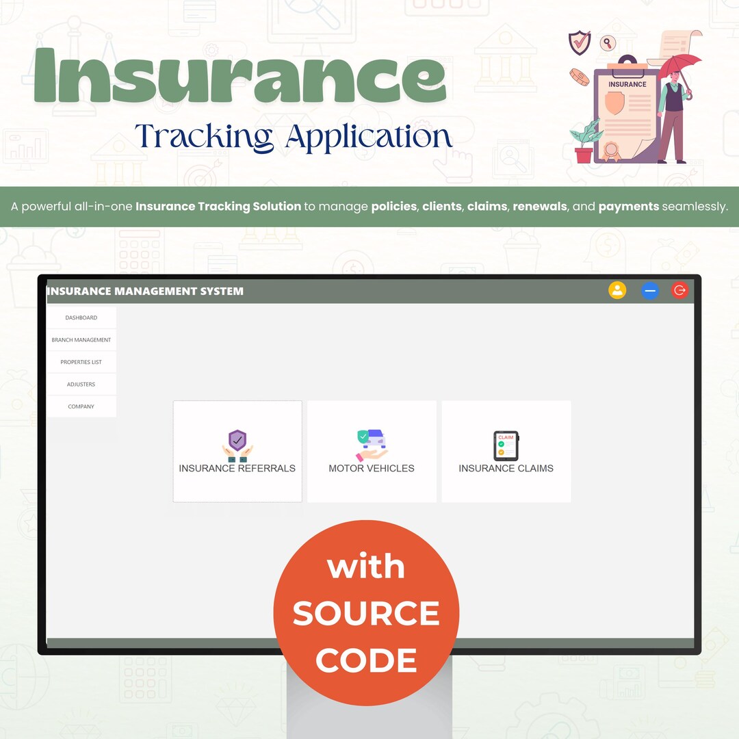 Insurance Monitoring Example Software Insurance CRM & Client Management Software | Policy Records, Claims ...