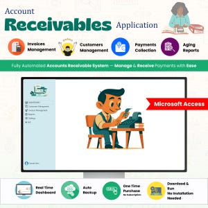Accounts Receivable & Invoice Tracker CRM | Payment Tracking, Client Aging Reports and Partial Payments | Excel Alternative