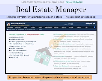 Software CRM para la gestión de propiedades de alquiler, seguimiento de ingresos y gastos para propietarios, registro de alquileres y mantenimiento de inquilinos (alternativa a Excel)