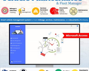 Software de gestión de vehículos y flotas / Alternativa a Excel para el seguimiento de combustible, mantenimiento y kilometraje