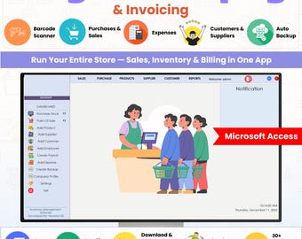Software de inventario y contabilidad para pequeñas empresas con plantilla de facturas, gestión de ventas, compras, CRM y seguimiento de clientes, alternativa a Excel.