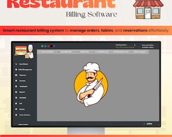 Software TPV para restaurantes y cafeterías: Facturación, mesas, ventas, gestión de inventario y CRM. Alternativa a Excel (MS Access, totalmente personalizable).