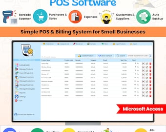 Software de punto de venta y contabilidad de inventario para pequeñas empresas / CRM, facturación y ventas / Alternativa a Excel