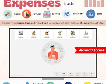 Planificador de presupuesto y control de gastos / Finanzas personales, ingresos, ahorros, inversiones y seguimiento de deudas / Alternativa a Excel (totalmente personalizable)