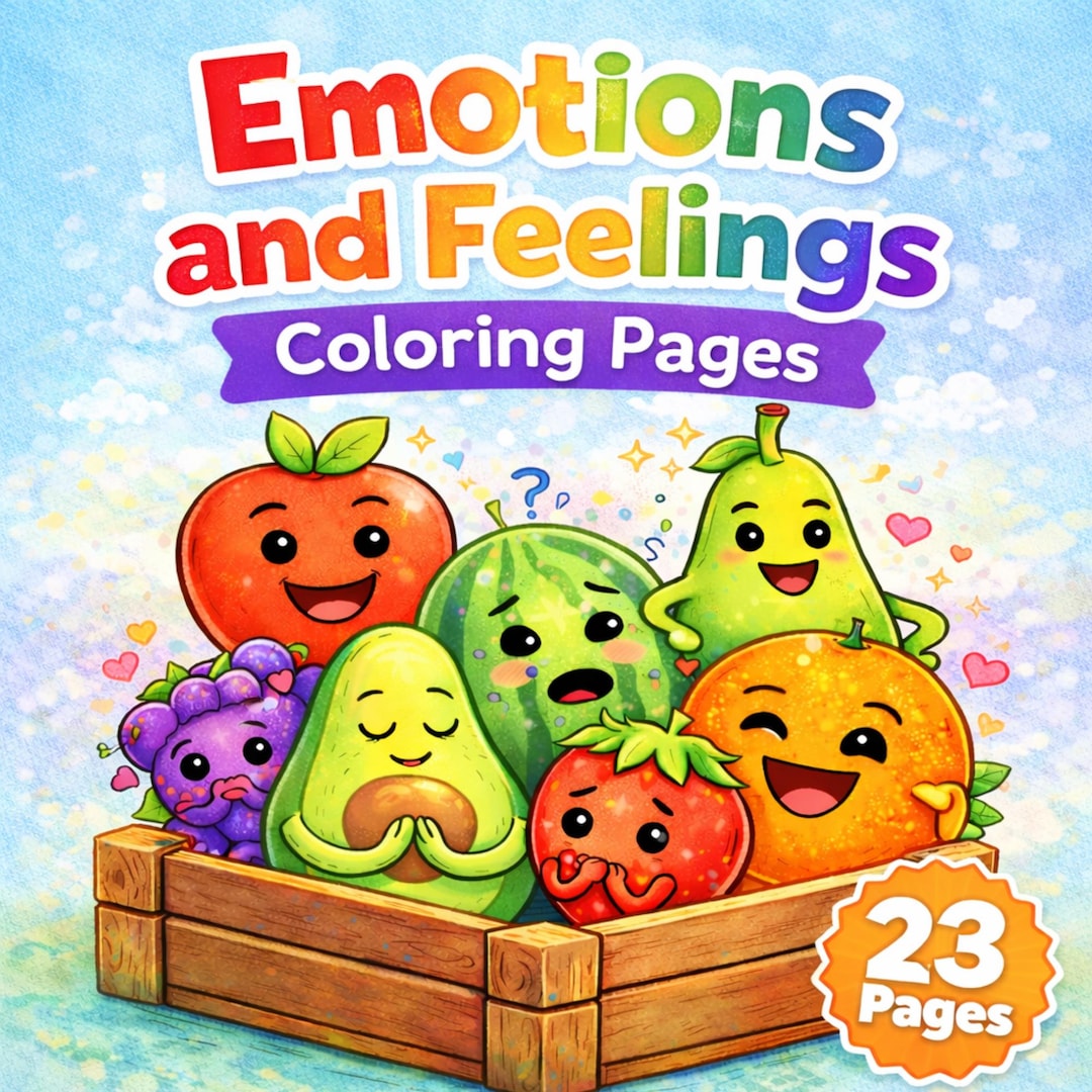 Emotions and Feelings Coloring Pages for Kids | Social Emotional ...