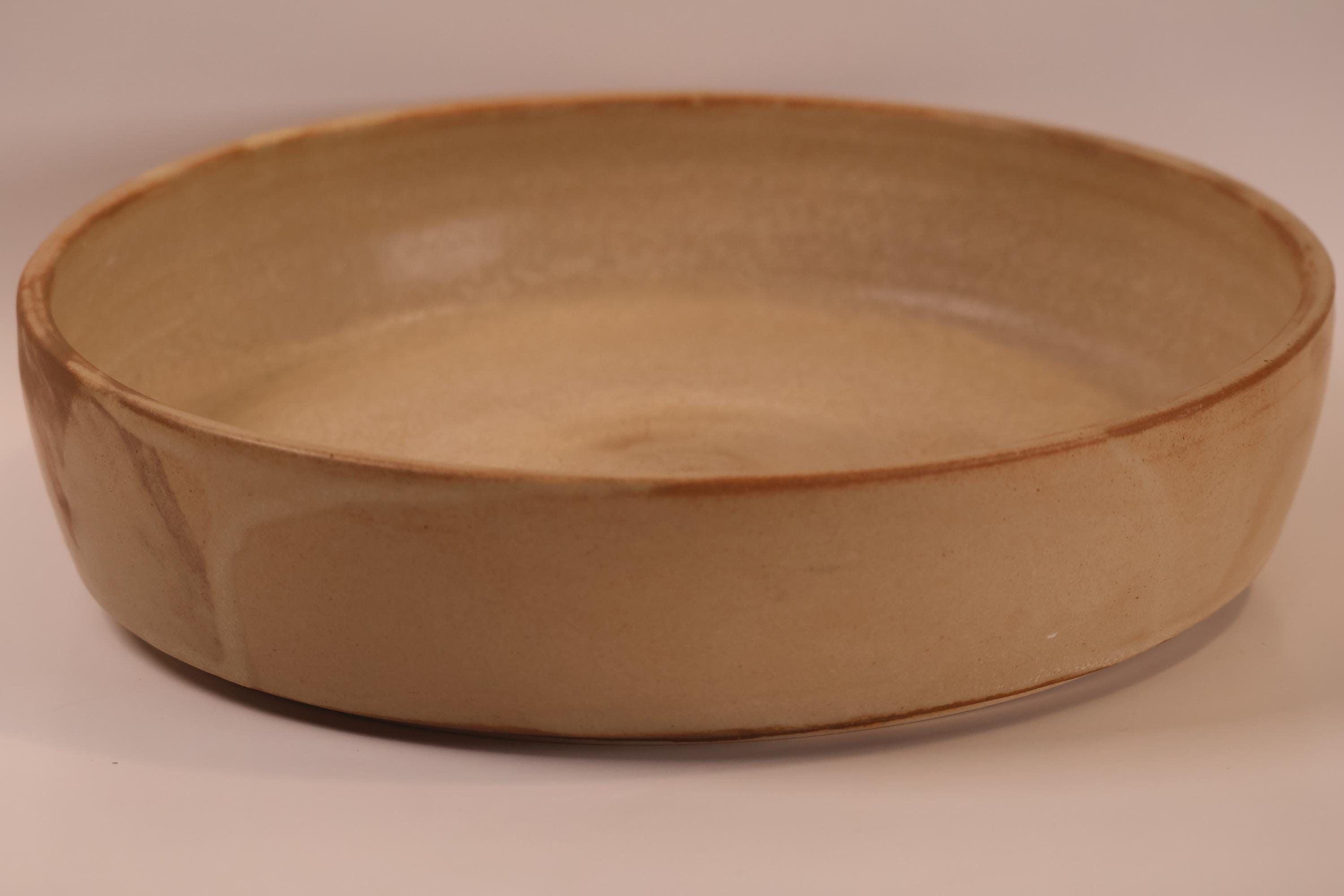 Handmade Ceramic Serving Bowl | Wheel Thrown Stoneware Bowl - Etsy