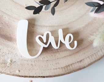 Love Script Schild - Romantisches Handgemachtes Wohndekor