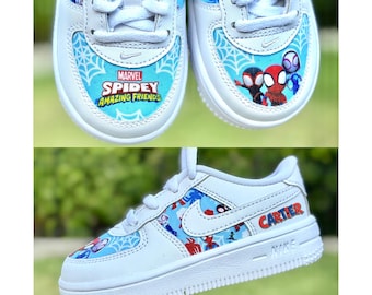 Op maat gemaakte Spiderman and Friends verjaardagsschoenen