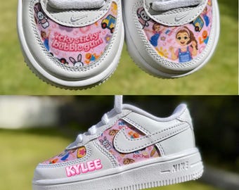 Ms. Rachel Icky Sticky Bubble Gum Custom Birthday Shoes