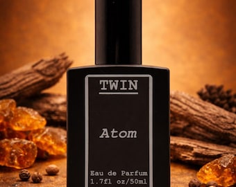 ATOM – Woody Amber Skin Scent – Minimalist Iso E Fragrance (50ml Eau De Parfum Spray)