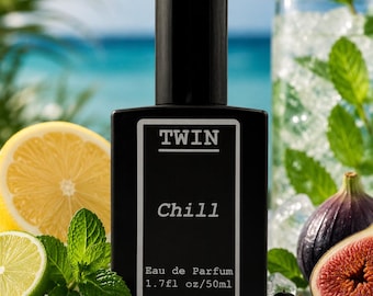 CHILL – Fresh Citrus Mint Cologne – Bright Everyday Summer Style (50ml Eau De Parfum Spray)