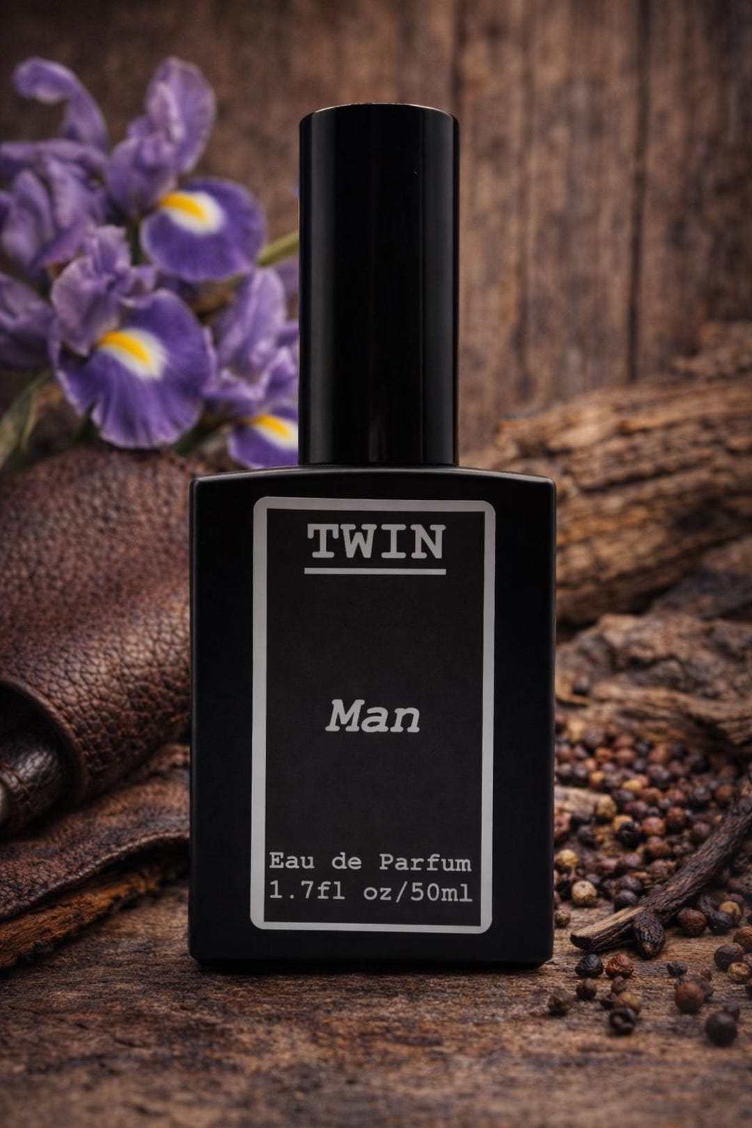 MAN – Iris Powdery Cologne – Soft Woody Cocoa Fragrance, Unisex (50ml ...