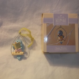 1992 Hallmark Keepsake Easter SUNNY WISHER Ornament Bluebird