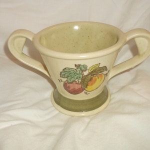 Metlox Poppytrail Fruit Green Sugar Bowl Bottom ONLY California Pottery