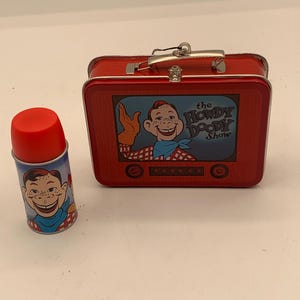 1999Hallmark Keepsake Lunch Box Set Howdy Doody 2 decorazioni per l&#39;albero di Natale