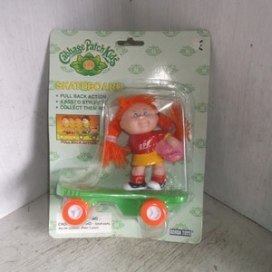 1997 Cabbage Patch Kid Skateboard w/ Pullback Action Orange Hair