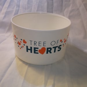Vintage Tupperware Baum der Herzen Kunststoff Behälter Schale No LId