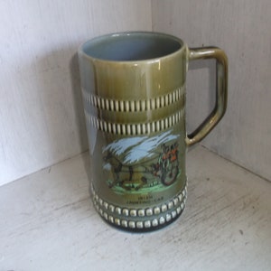Wade Ireland Irish Jaunting Car Tankard Stein Mug 24 oz
