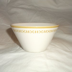 Syracuse China Syralite Restaurant Ware Honeycomb Sugar Bowl Dessert 4&quot; Gold Diamond 1960s