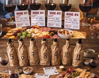 Wine Tasting Scoring Cards