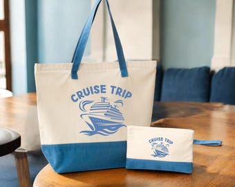 Custom Cruise Trip Bag, Family Cruise Trip Tote, Cruise Essentials Beach Bag