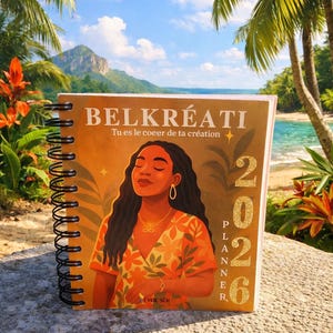 Belkréati Planner 2026 - Planner de vie, d'introspection, organisation, bien-être et alignement personnel.