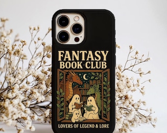 Bookish Dragon Phone Case | Fantasy Book Club, Protective