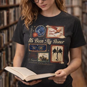 It's been my eer T-shirt | Uniseks T-shirt Fourth Wing Bookish geïnspireerd afbeelding 3