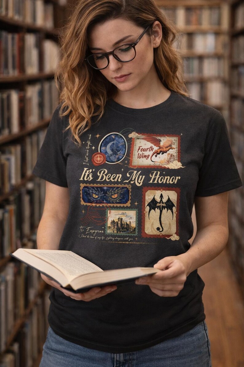 It's been my eer T-shirt | Uniseks T-shirt Fourth Wing Bookish geïnspireerd afbeelding 3