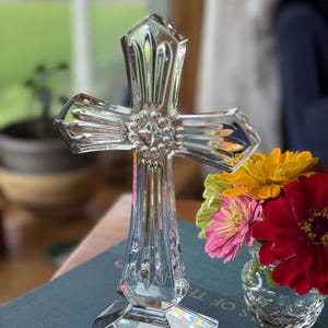 Waterford Crystal Standing Cross - Etsy
