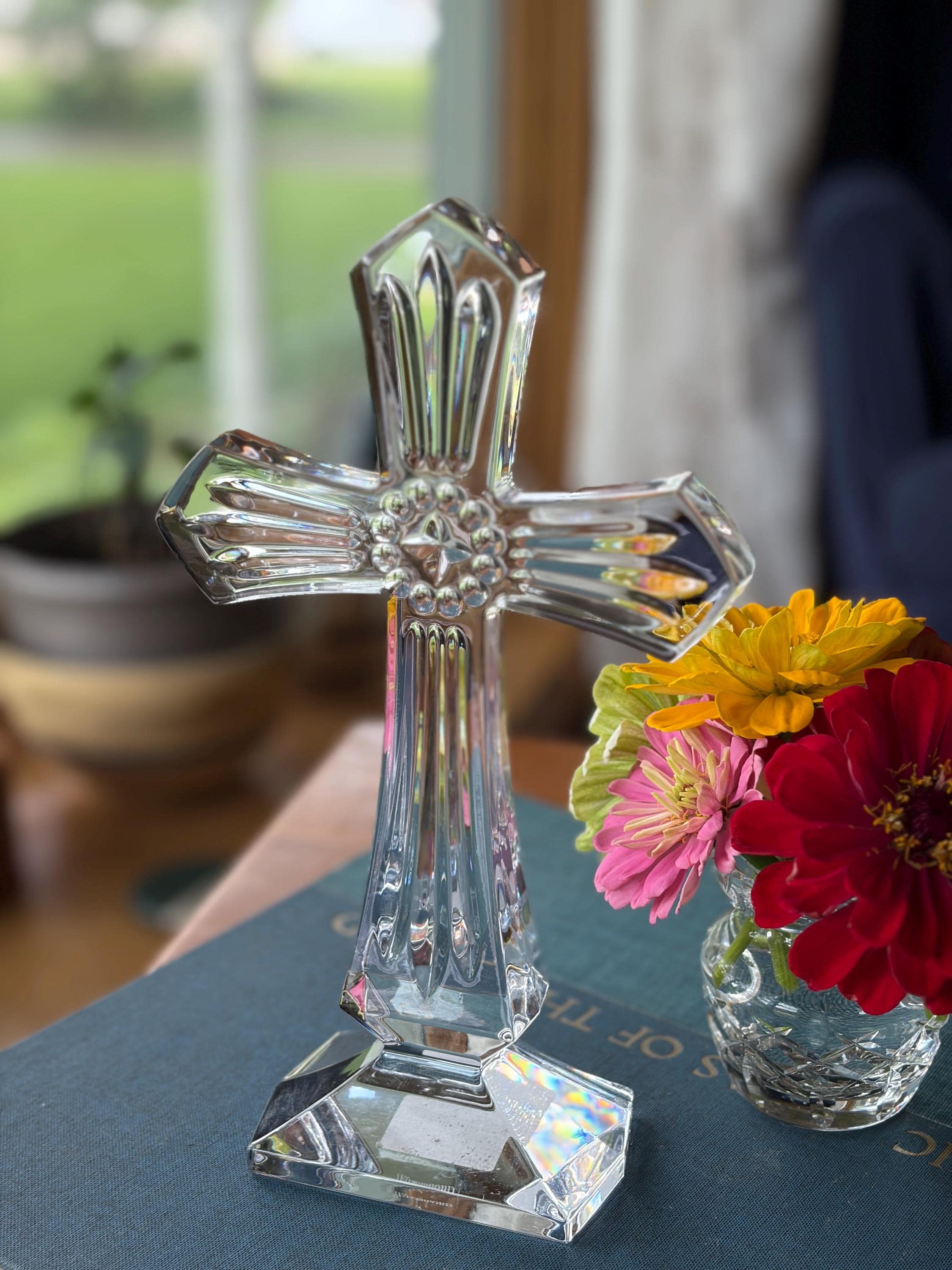 Waterford Crystal Standing Cross - Etsy