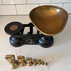 Vintage Cast Iron Salter Scales - Etsy