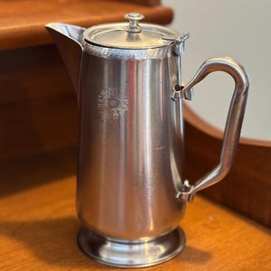 Vintage Alitalia Airlines First Class Silver Plated Coffee Pot