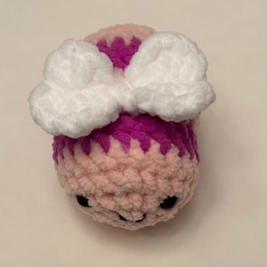 Beloved Crochet Plushies (Bear, Cat, Caterpillar, Puppy, Kitten, Pink Bee, Heart Keychain, Floppy-ear Bunny & Bunny holding rose) image 6