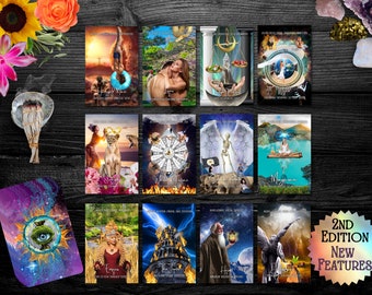 TAROT ORACLE MODERNE : jeu de tarots et guide de 78 cartes The Intuition Universe, jeu de tarot pour débutants inclus, jeu de tarot indépendant, tarot moderne