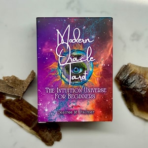 TAROT ORÁCULO MODERNO: Tamaño de viaje, baraja inclusiva, baraja de tarot para principiantes, baraja de tarot independiente, tarot moderno, palabras clave