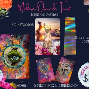 MODERN ORACLE TAROT: the Intuition Universe 78 Card Tarot Deck - Etsy