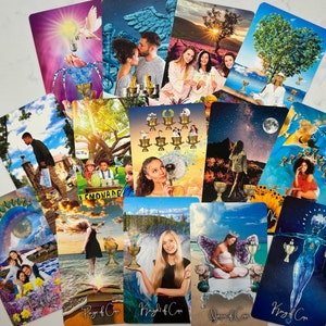 TAROT ORÁCULO MODERNO: Baraja doble (tamaño de viaje con palabras clave y tamaño más grande con caja de 2 piezas)